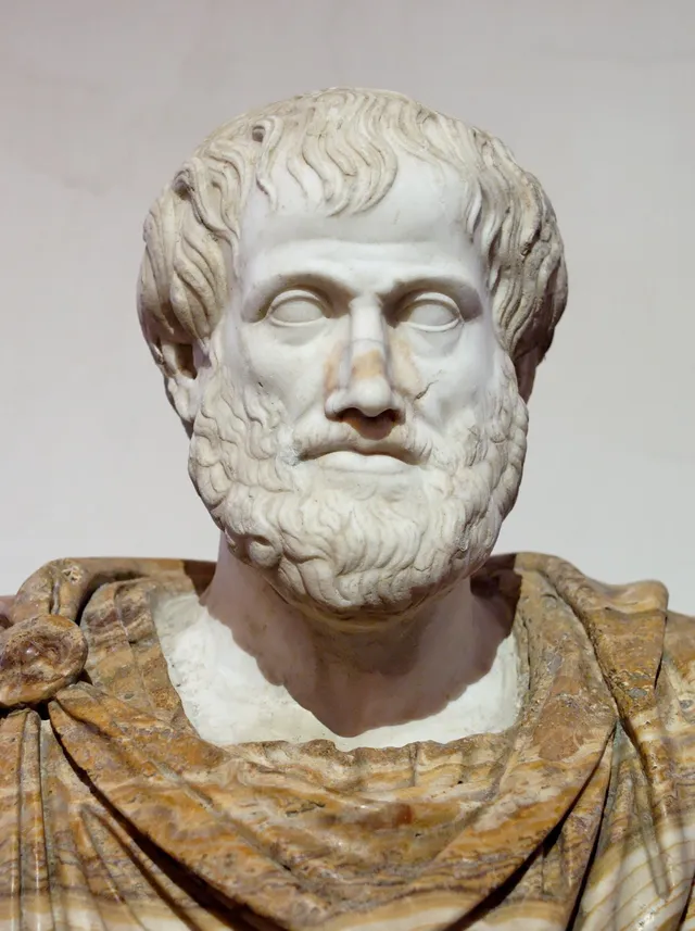 Aristóteles (384-322 a. C.): busto romano, copia de un original griego